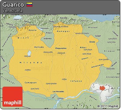 Savanna Style Map of Guarico