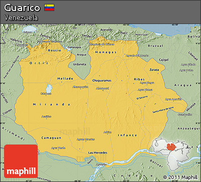 Savanna Style Map of Guarico