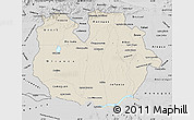 Shaded Relief Map of Guarico, desaturated