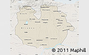 Shaded Relief Map of Guarico, lighten