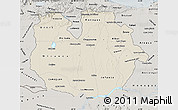 Shaded Relief Map of Guarico, semi-desaturated