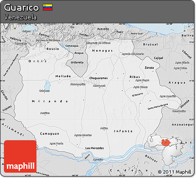Silver Style Map of Guarico