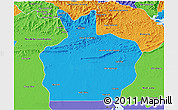 Political 3D Map of Ortiz