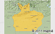 Savanna Style 3D Map of Ortiz