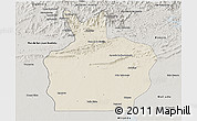 Shaded Relief 3D Map of Ortiz, semi-desaturated