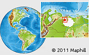 Physical Location Map of Ortiz, highlighted parent region