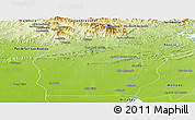 Physical Panoramic Map of Ortiz