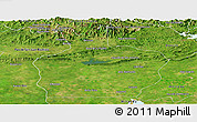 Satellite Panoramic Map of Ortiz