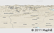 Shaded Relief Panoramic Map of Ortiz