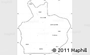 Blank Simple Map of Ortiz, cropped outside