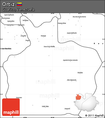 Blank Simple Map of Ortiz