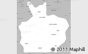 Gray Simple Map of Ortiz
