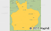 Savanna Style Simple Map of Ortiz