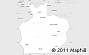 Silver Style Simple Map of Ortiz