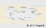 Classic Style Panoramic Map of Guarico, single color outside