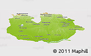 Physical Panoramic Map of Guarico, cropped outside
