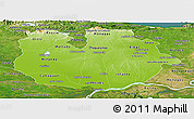 Physical Panoramic Map of Guarico, satellite outside