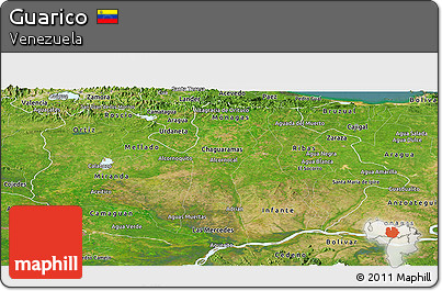 Satellite Panoramic Map of Guarico
