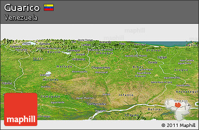 Satellite Panoramic Map of Guarico