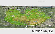 Satellite Panoramic Map of Guarico, semi-desaturated