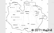Blank Simple Map of Guarico, cropped outside