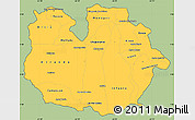 Savanna Style Simple Map of Guarico, cropped outside