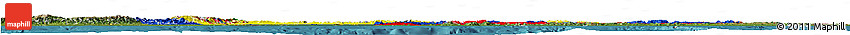 Flag Horizon Map of Venezuela, satellite outside