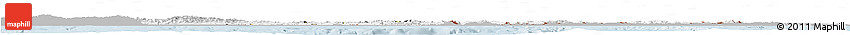 Gray Horizon Map of Venezuela, single color outside