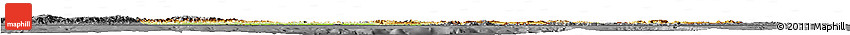 Physical Horizon Map of Venezuela, darken, desaturated