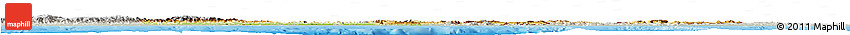 Physical Horizon Map of Venezuela, lighten, semi-desaturated, land only