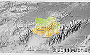 Physical 3D Map of Crespo, desaturated
