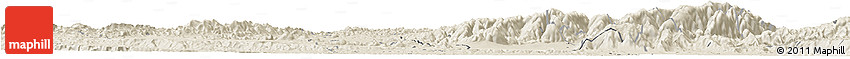 Shaded Relief Horizon Map of Crespo
