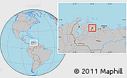 Gray Location Map of Crespo