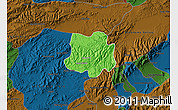 Political Map of Crespo, darken