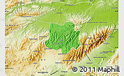 Political Map of Crespo, physical outside