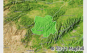 Political Map of Crespo, satellite outside