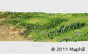 Satellite Panoramic Map of Crespo