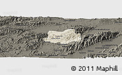 Shaded Relief Panoramic Map of Crespo, darken