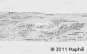 Silver Style Panoramic Map of Crespo