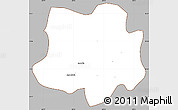 Gray Simple Map of Crespo, cropped outside