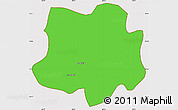 Political Simple Map of Crespo, cropped outside