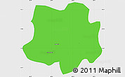 Political Simple Map of Crespo, single color outside