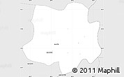 Silver Style Simple Map of Crespo