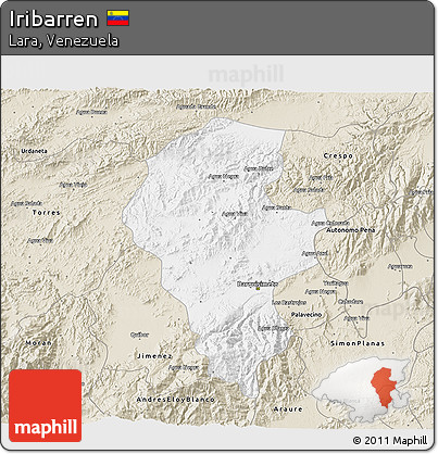 Classic Style 3D Map of Iribarren