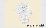 Classic Style 3D Map of Iribarren, single color outside