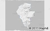 Gray 3D Map of Iribarren, single color outside