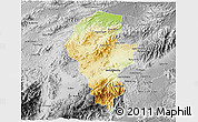 Physical 3D Map of Iribarren, desaturated