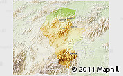 Physical 3D Map of Iribarren, lighten
