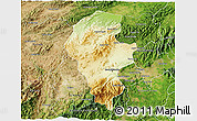 Physical 3D Map of Iribarren, satellite outside
