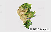 Satellite 3D Map of Iribarren, cropped outside